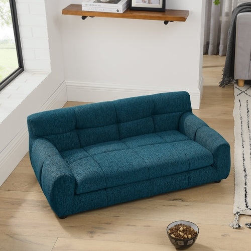 Soft and comfortable pet sofa with backrest and armrests, suitable for medium and large dogs