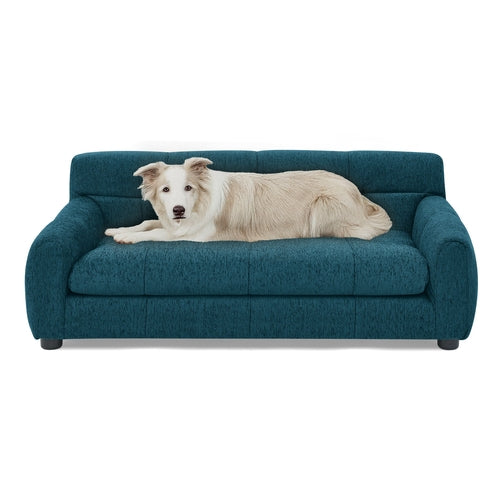 Soft and comfortable pet sofa with backrest and armrests, suitable for medium and large dogs
