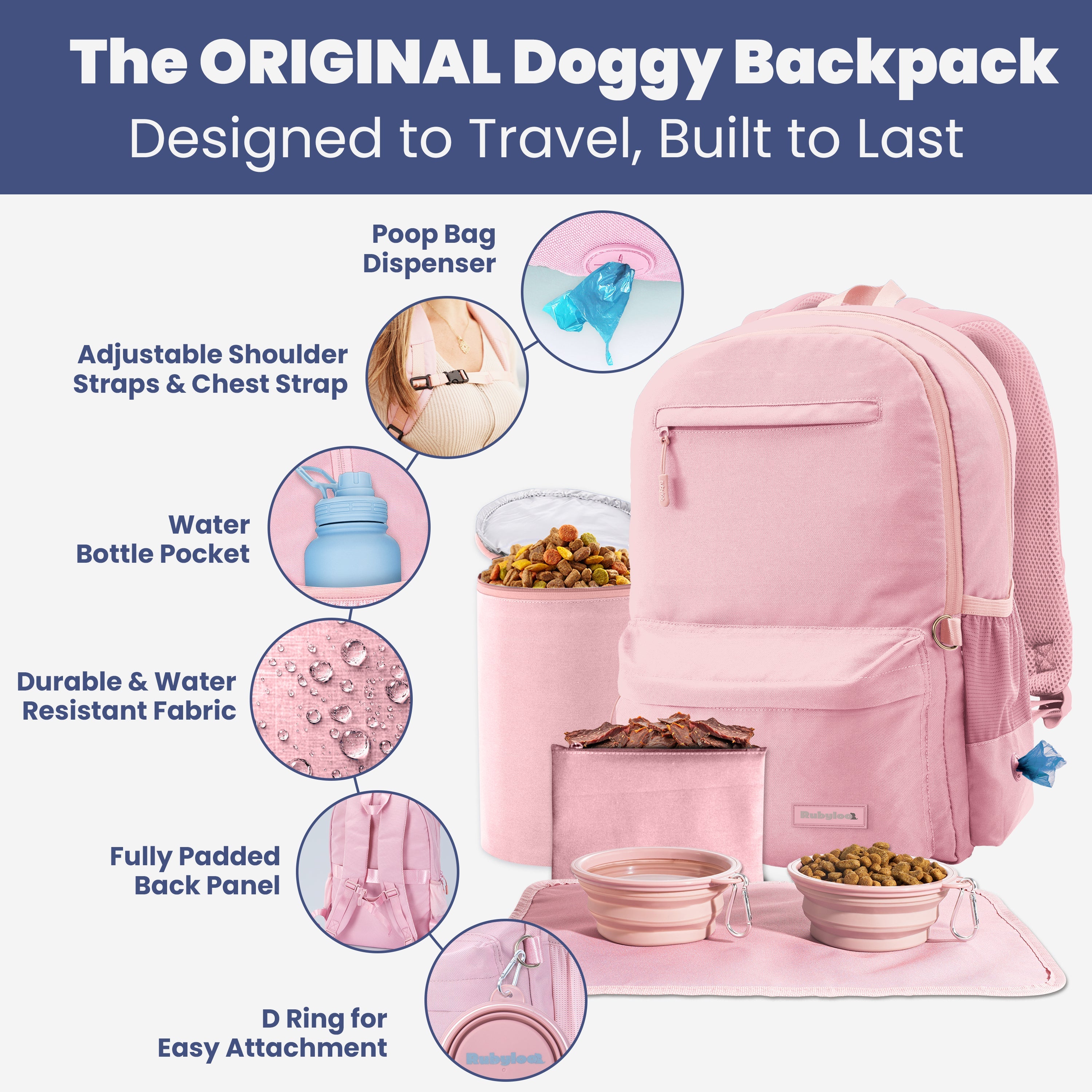 The Original Doggy Bag™ Backpack for Dog Supplies