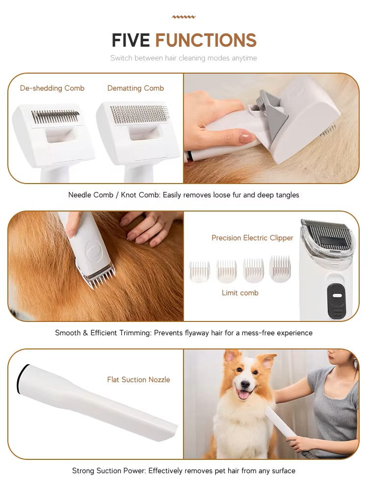 Dr. Milou 5-in-1 Cordless Pet Grooming Kit