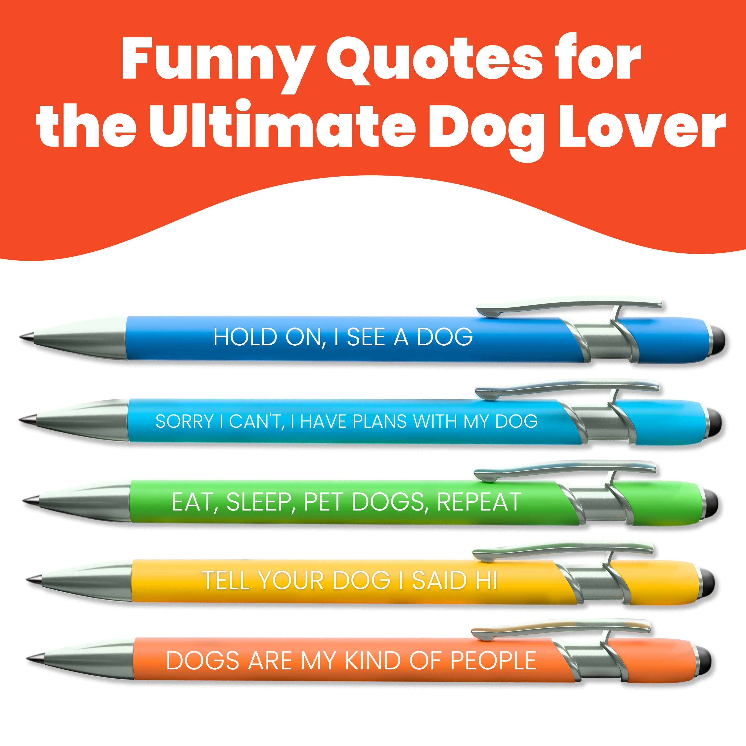 Dog-Themed Stylus Pen Set: 2 pcs. Dog Lover