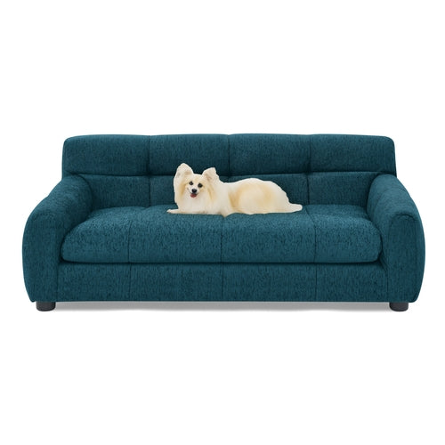 Soft and comfortable pet sofa with backrest and armrests, suitable for medium and large dogs