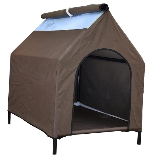 Elevated Portable Pet House -(Chocolate)